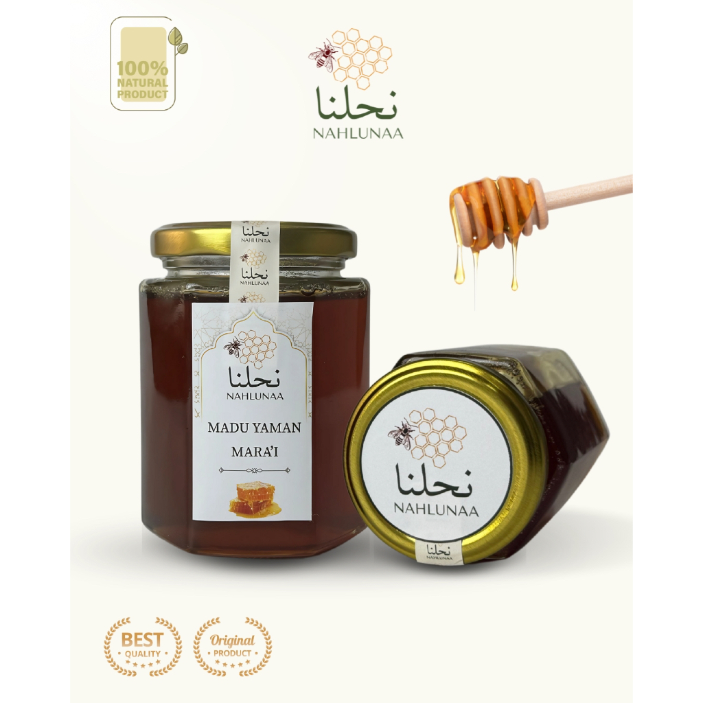 

Nahlunaa Madu Yaman Premium Murni Original 100% Madu Asli Mara'i Marai Maro'i Maroi Arab Yaman