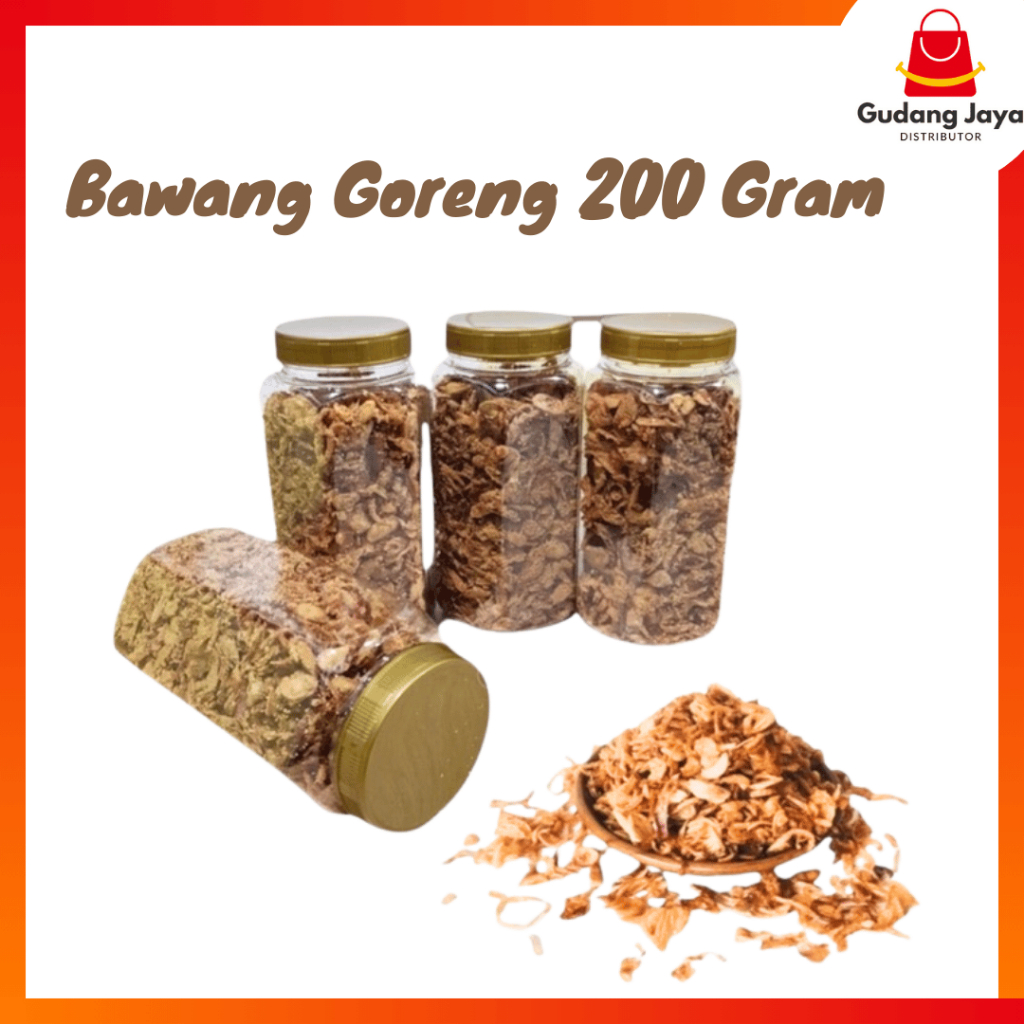 

BAWANG GORENG 200 GRAM / BAWANG GORENG BUMBU MASAK ASLI BREBES