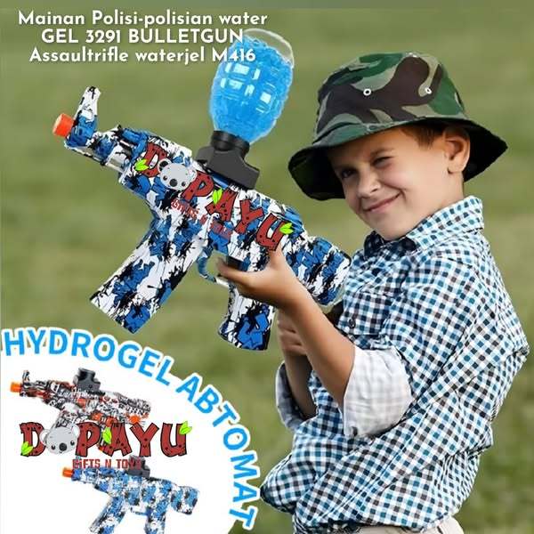 Mainan Polisi-polisian water GEL 3291 BULLETGUN Assaultrifle waterjel M416