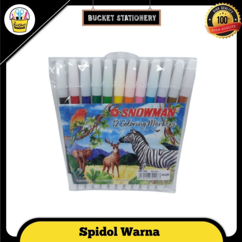 

Spidol Snowman 12 warna