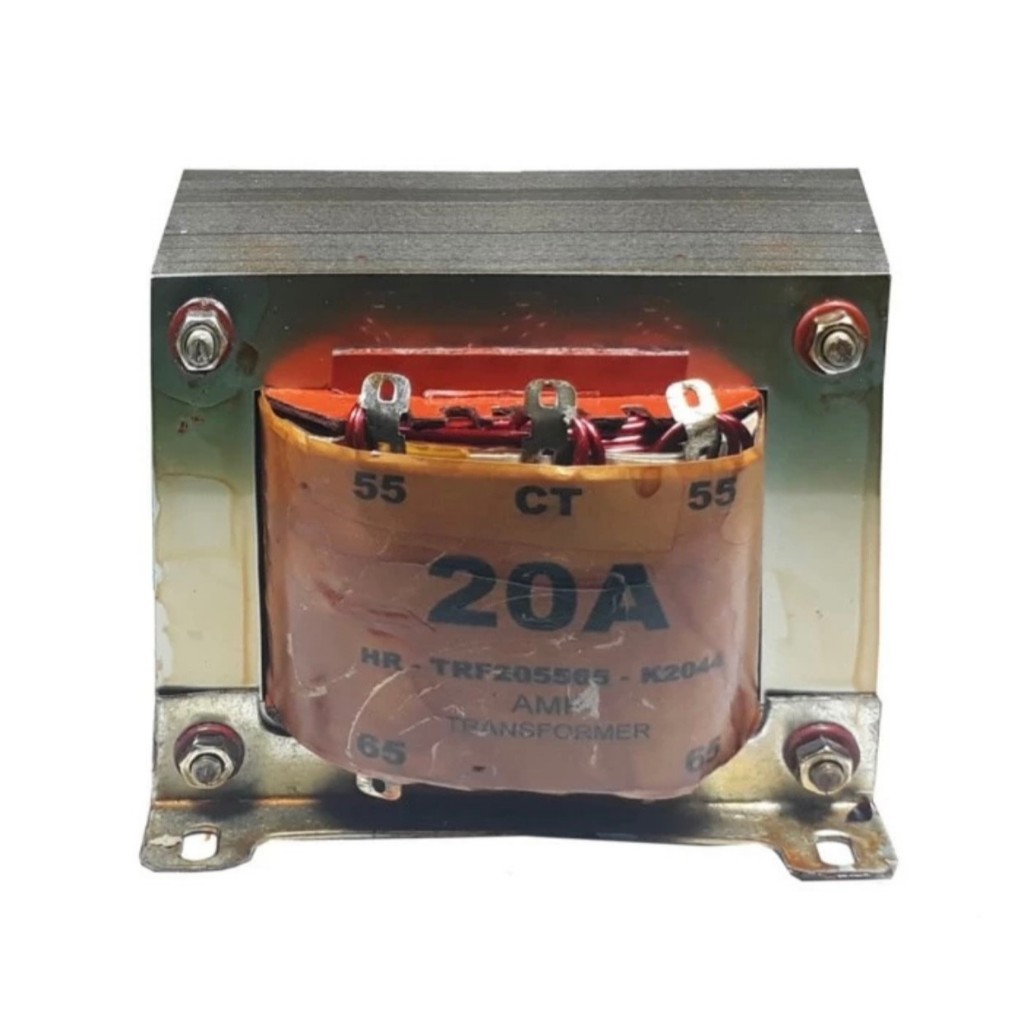 TRAFO TRAVO EI KOTAK 20A 20 AMPER CT 65V BGR ORIGINAL TEMBAGA MURNI