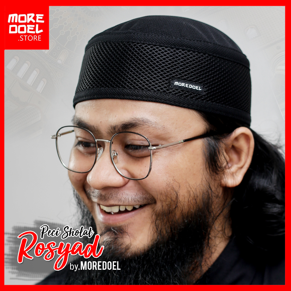 MOREDOEL - Kopiah Peci Hitam Peci Dewasa Rosyad By Moredoel