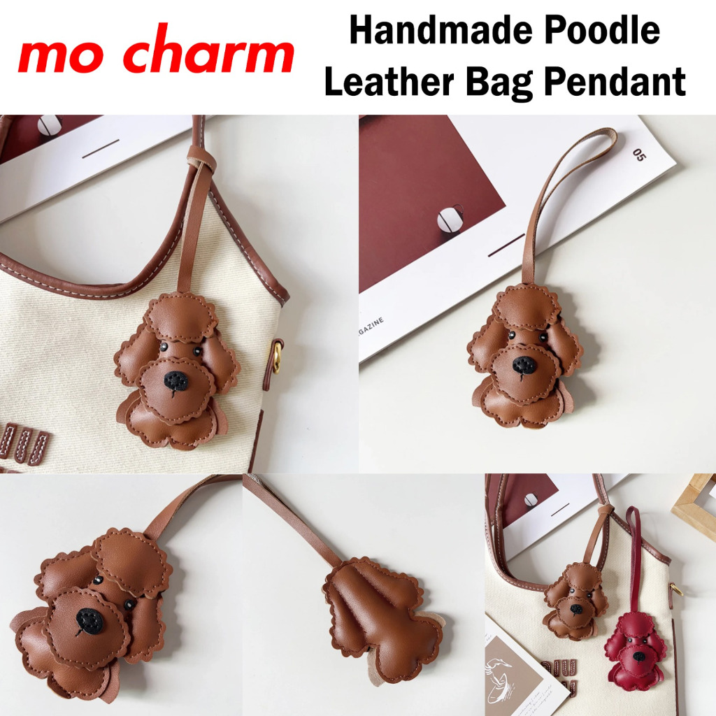 Gantungan Tas Bag Charm Mini Poodle Keychain Pedant / Gantungan Tas Keychain Model Anjing Poodle Lea