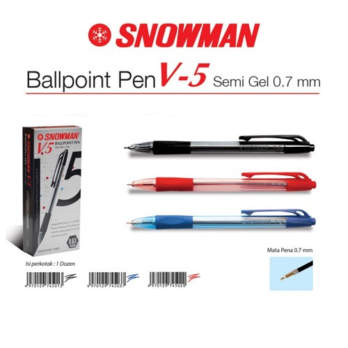 Pulpen Snowman V.5  1pack
