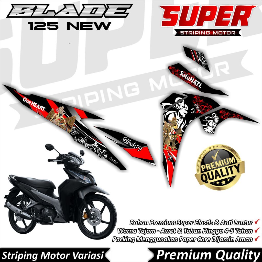 Stiker Blade 125 New Anti Luntur keren Striping Blade New Striping Honda Blade 110 125 New Wayang
