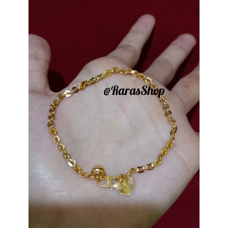 Gelang Nori Wanita | Gelang Nori Wanita Lapis Emas 24k | Gelang Nori Wanita Tidak Luntur Awet