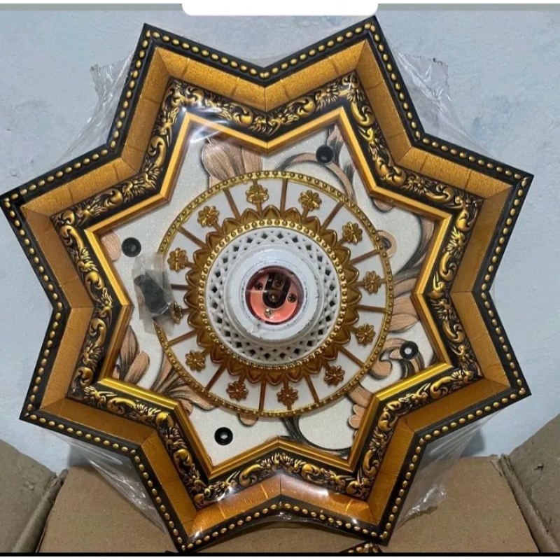 Ornamen lampu PVC / Ornamen plafon Ornamen lampu PVC / E30-14 Bulat dan Persegi