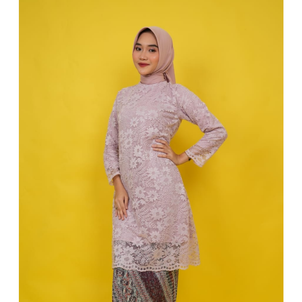 Atasan Tunik Brukat untuk Pesta Atau Wisudaan KEBAYA TUNIK BRUKAT / KEBAYA MODERN / KEBAYA BROKAT JU