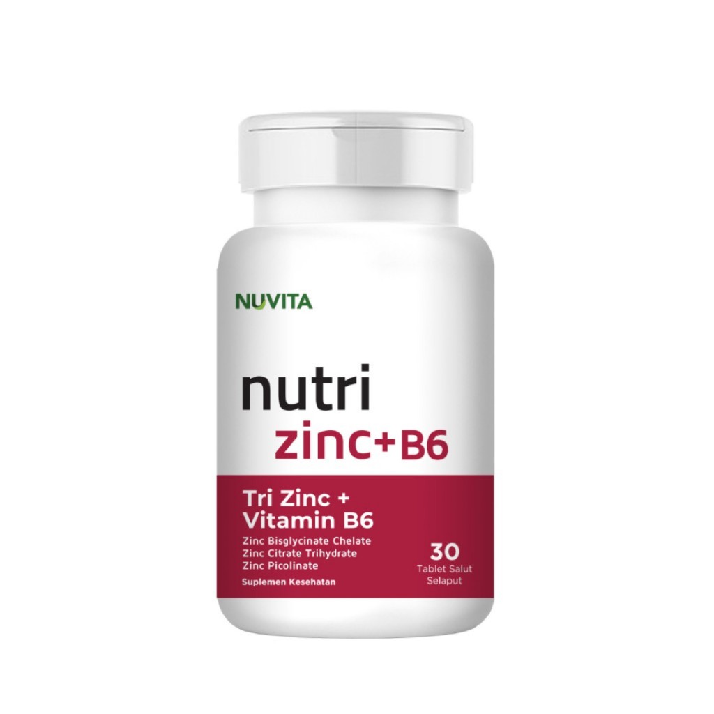 Nuvita Tri Zinc + Vitamin B6 - 30 Tablet