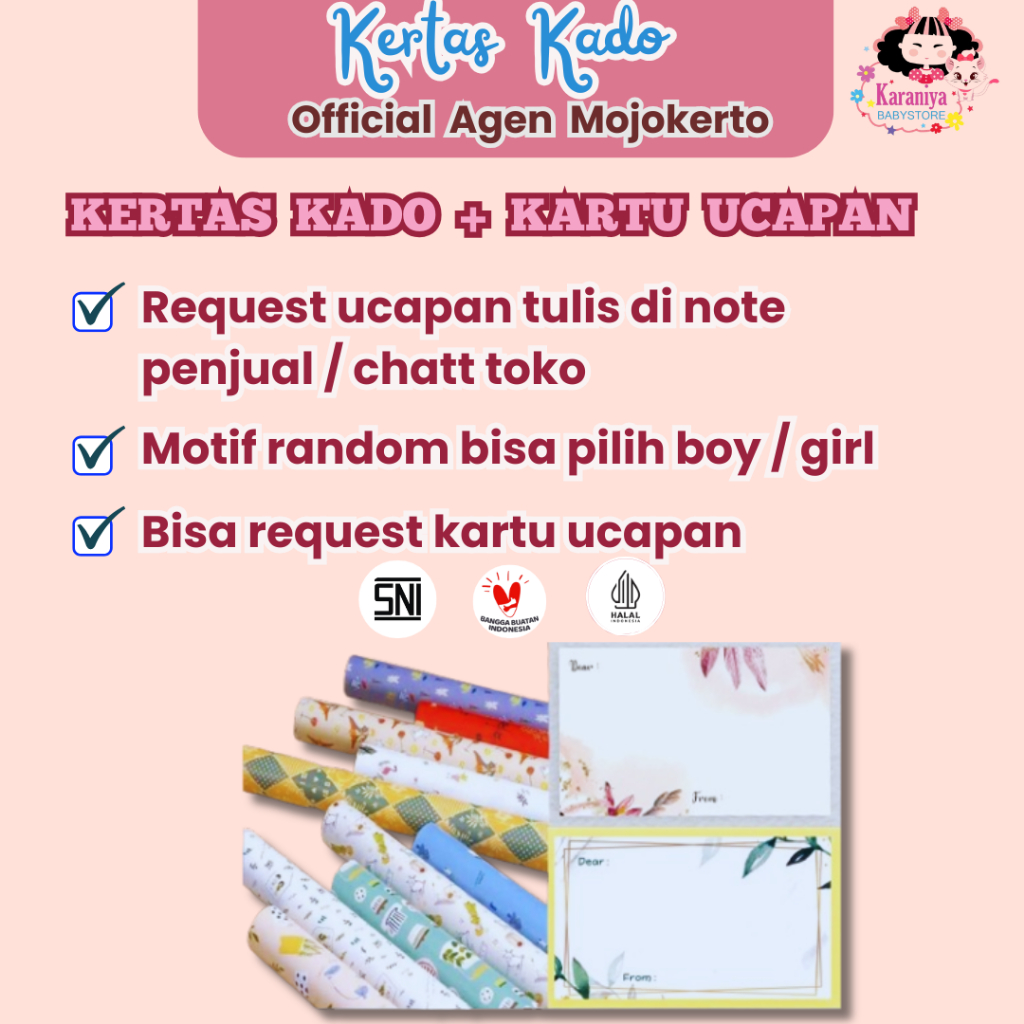 

Bungkus Kado + Kartu Ucapan