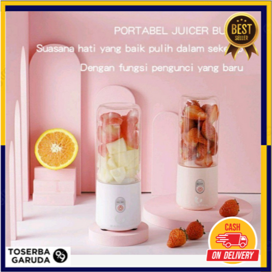 Blender Minimalis Multi Fungsi Portable Juicer 400ML Blender Cup Portable Juicer Praktis