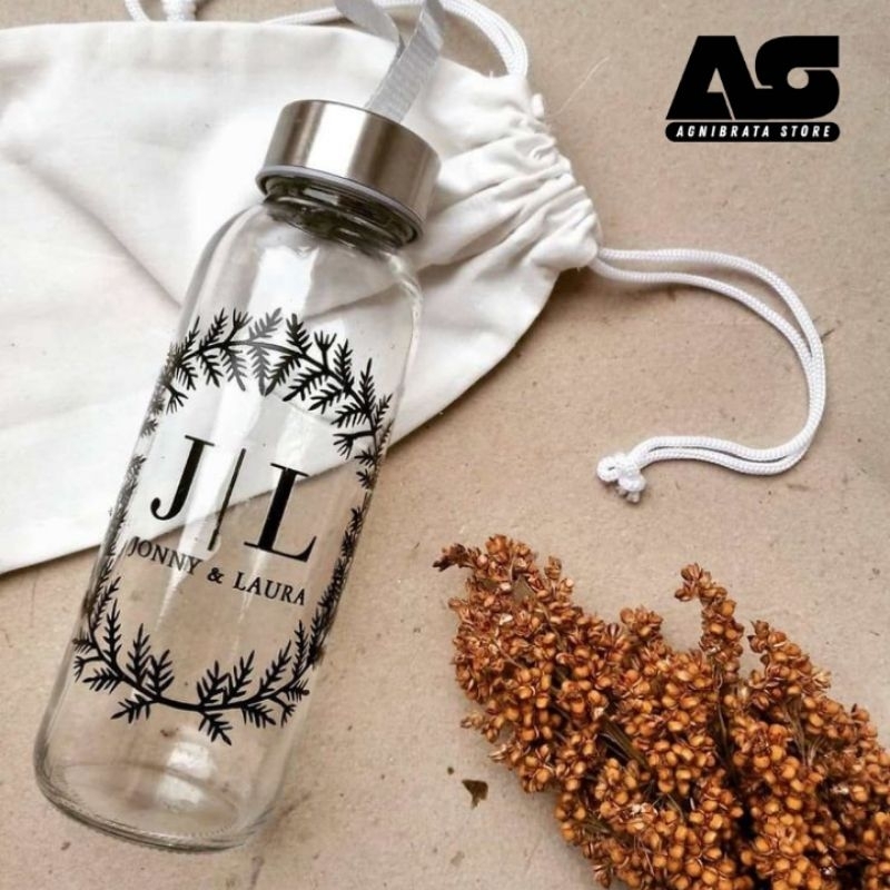 BOTOL COSTUM/BOTOL KACA/BOTOL SOVENIR/BOTOL NAMA/BOTOL NIKAHAN/SOVENIR NIKAH/SOVENIR NIKAHAN/Aksesor