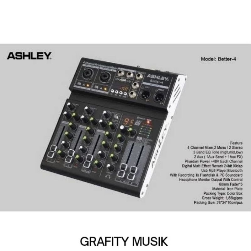 Mixer Audio Ashley Better 4 / Better4 Original 4 Channel Original