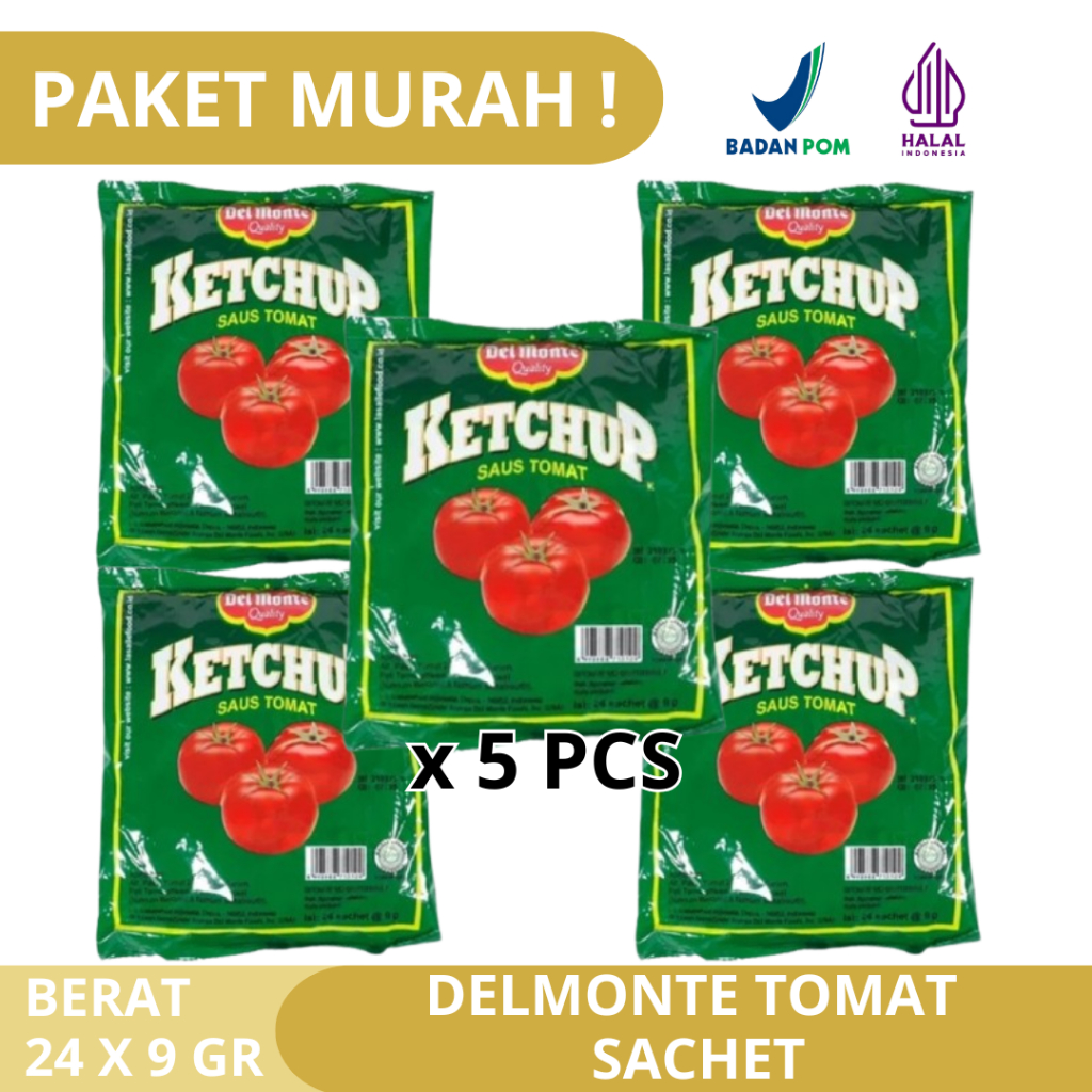 

DELMONTE SAUS TOMAT SACHET 24 X 9 GR / SAOS TOMAT SASET DELMONTE