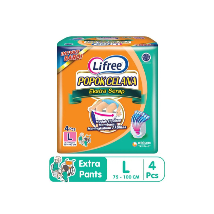 Lifree Popok Dewasa Celana Extra L4