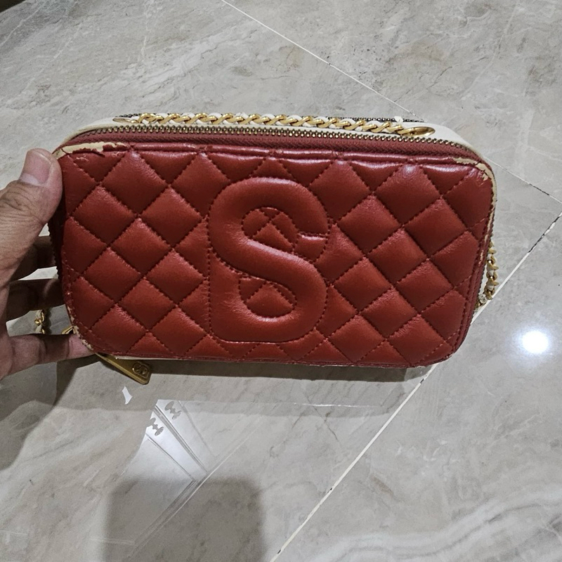 PL BUTTONSCARVES Yura Bag Tritone #buttonscarves #bs #tas #selempang #preloved #yurabag #tritone #vz