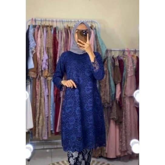 ATASAN KEBAYA TUNIK / KEBAYA MODEREN / KEBAYA BROKAT / PAKAIN WANITA Hanya Atasan Kebaya Brukat Tuni