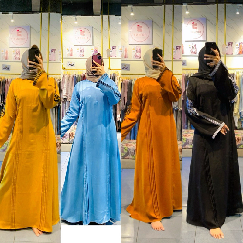 RAMADANI ABAYA ZAHWA DRESS ONLY - ABAYA SIMPLE - ABAYA MURAH - GAMIS ABAYA - ABAYA BORDIR - ABAYA HI
