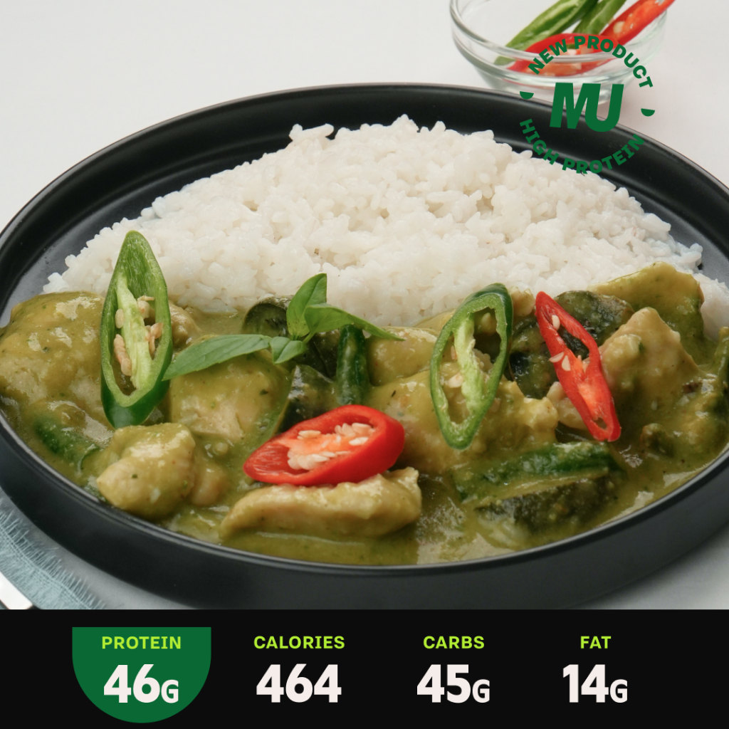 

Muscle Up Kitchen - Green Curry Chicken - 46g Protein
