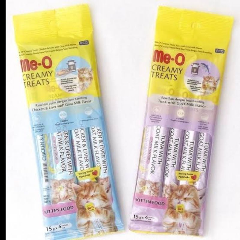 Meo creamy treats for kitten isi 4