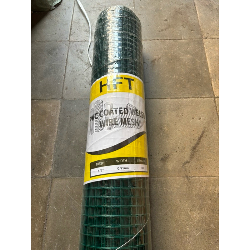 KAWAT LOKET PVC 1/2 HIJAU / KAWAT RAM PLASTIK HIJAU