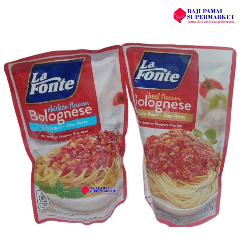 

La Fonte Chicken Flavour Bolognese 290gr / Beef Flavour Bolognese 315gr