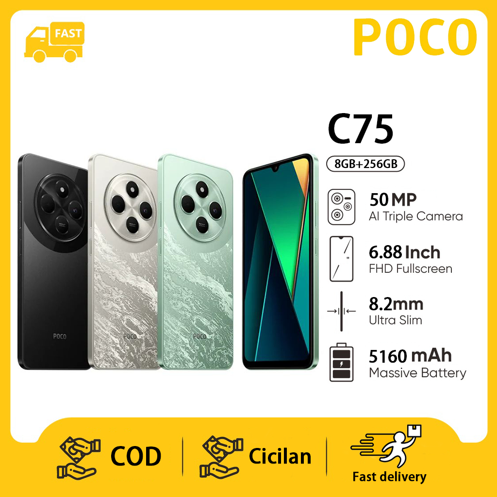 HP XIAOMI POCO C75 RAM 8/256GB Smartphone