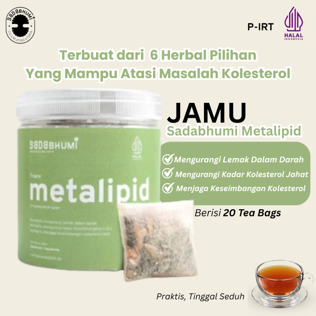

Sadabhumi Metalipid – Jamu Herbal Kolesterol Alami