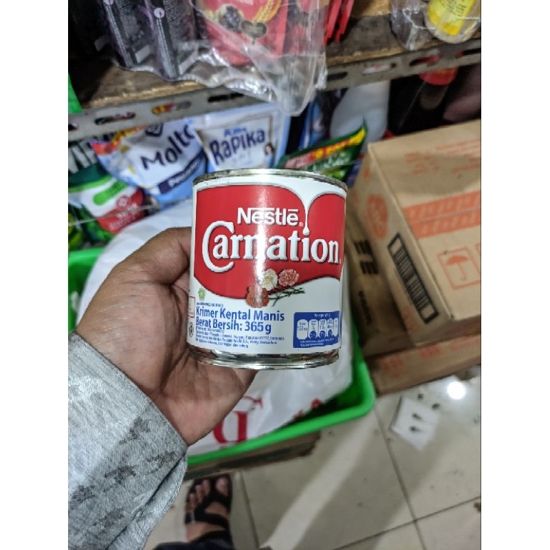 

Susu Carnation Kental Manis Kaleng Cap Bunga 365gr 365 gr gram