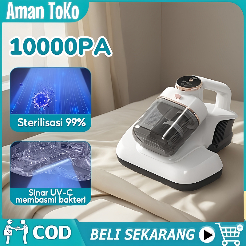 10000PA Vakum Cleaner Kasur/UV-C Vakum Cleaner Kasur Anti Tungau/Detektor Tungau Debu Cangkir Ganda 