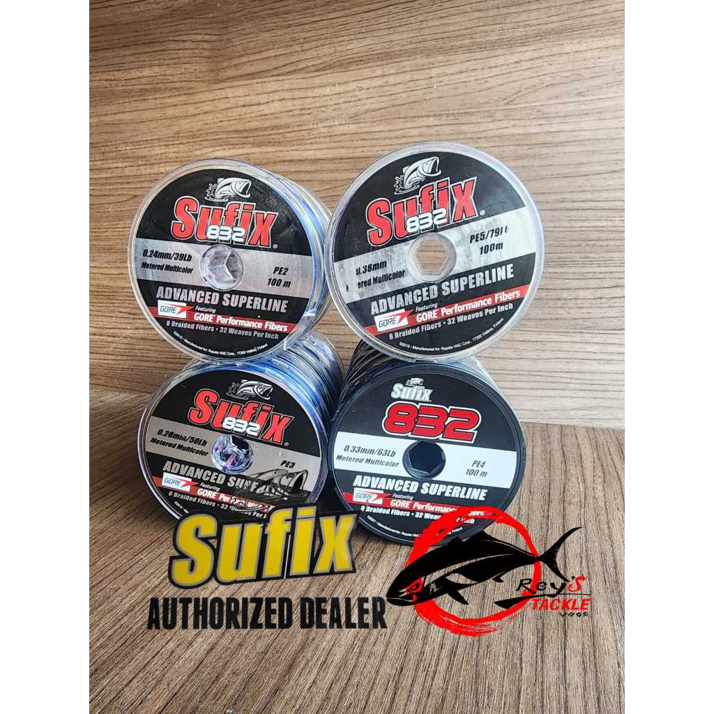 SUFIX BRAID 832 MULTICOLOR 100m/rol CONNECTED / PE SUFIX 832 / SUFIX 832