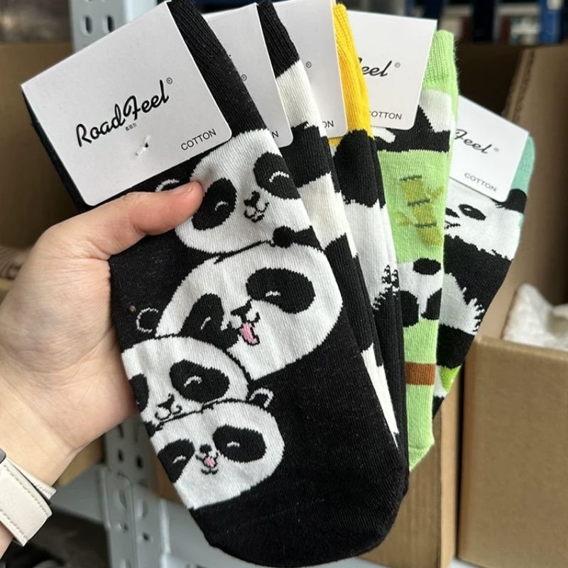 Panda Ankle Socks / Kaos Kaki Pendek Dewasa Lucu Motif Panda