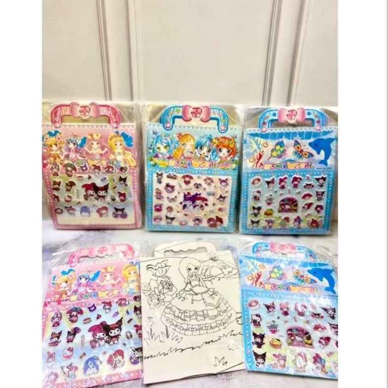 

J (J15) STIKER KARAKTER KARTUN TIMBUL MODEL TAS KECIL