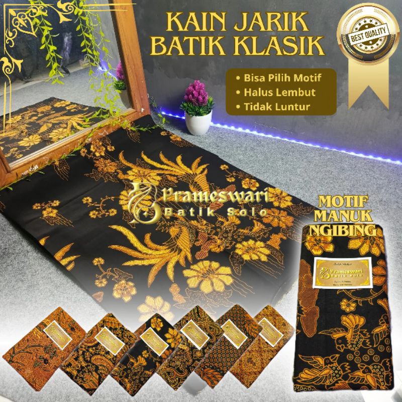 Kain Batik Jarik Motif Manuk Ngibing Kain Panjang Katun Halus Seserahan bawahan kebaya sewek Tapih