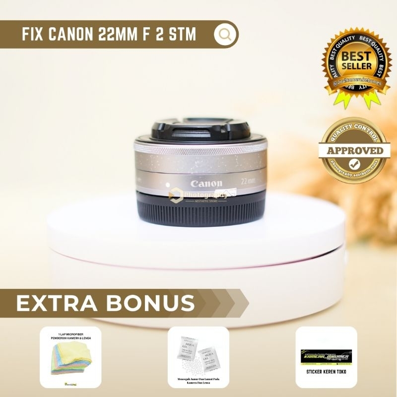 LENSA FIX 22MM F2 STM FOR CANON MIRRORLESS M SIAP PAKAI