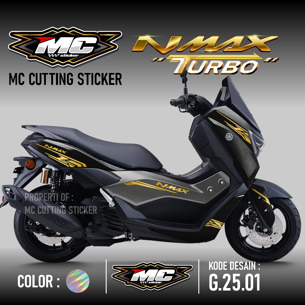 Cutting Sticker Striping NMAX TURBO 2024 2025 Neo, Neo S, Turbo, Turbo TechMax, dan Turbo TechMax Ul