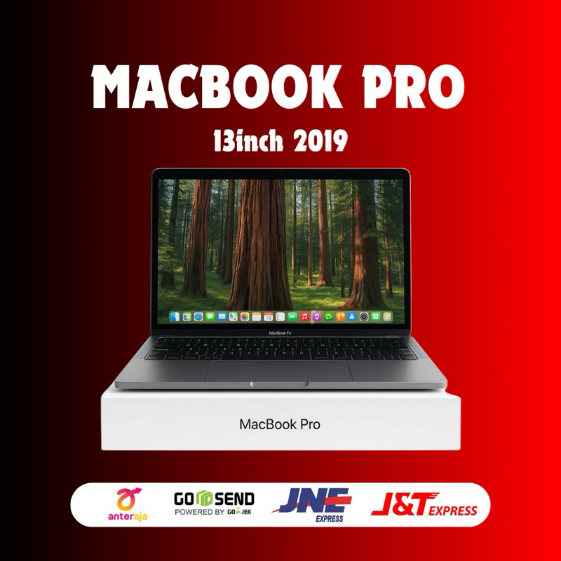 MACBOOK PRO RETINA 2019 13” TOUCBAR RAM 8GB/16GB SSD 256GB 500GB MULUS