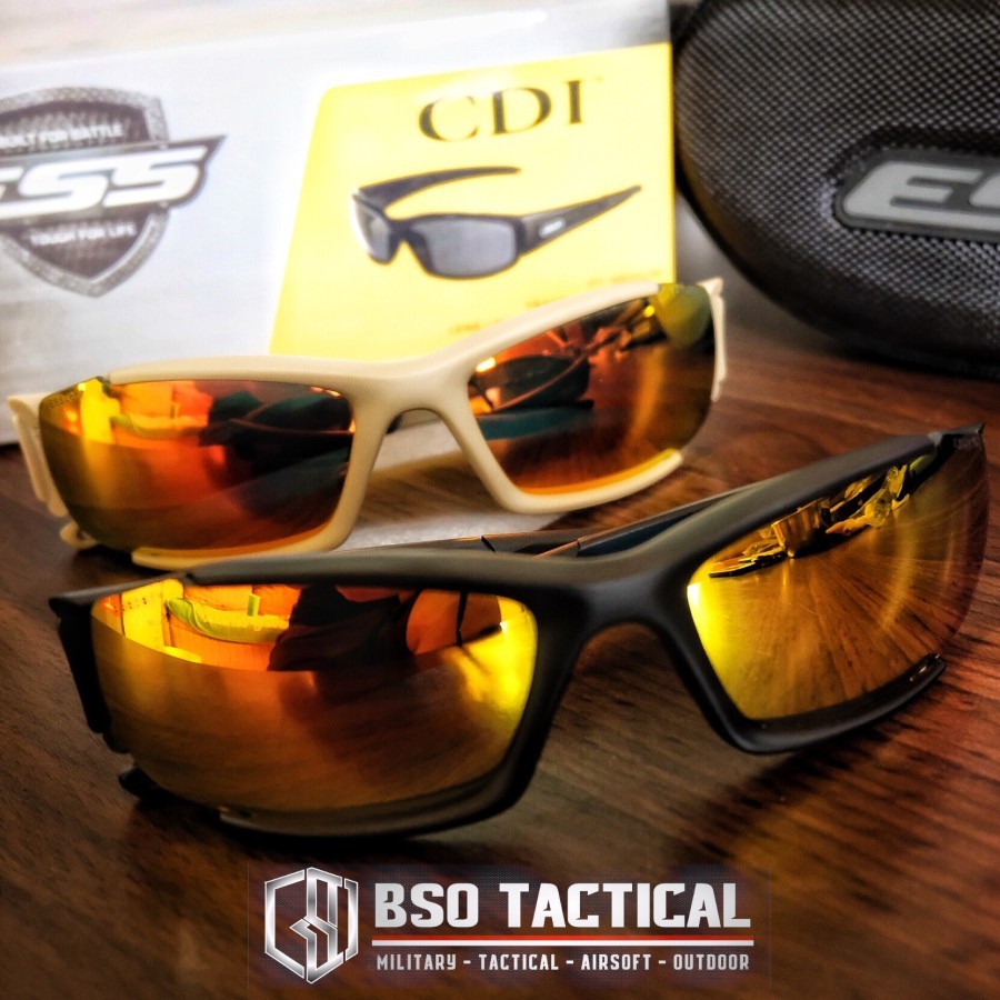 Kacamata Tactical ESS CDI Polarize UV400 4 Lens Sunglasses