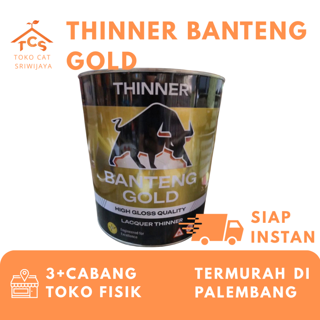 

THINNER BANTENG GOLD 1 LT DAN 4 LT MENGKILAT UNTUK CAT MINYAK
