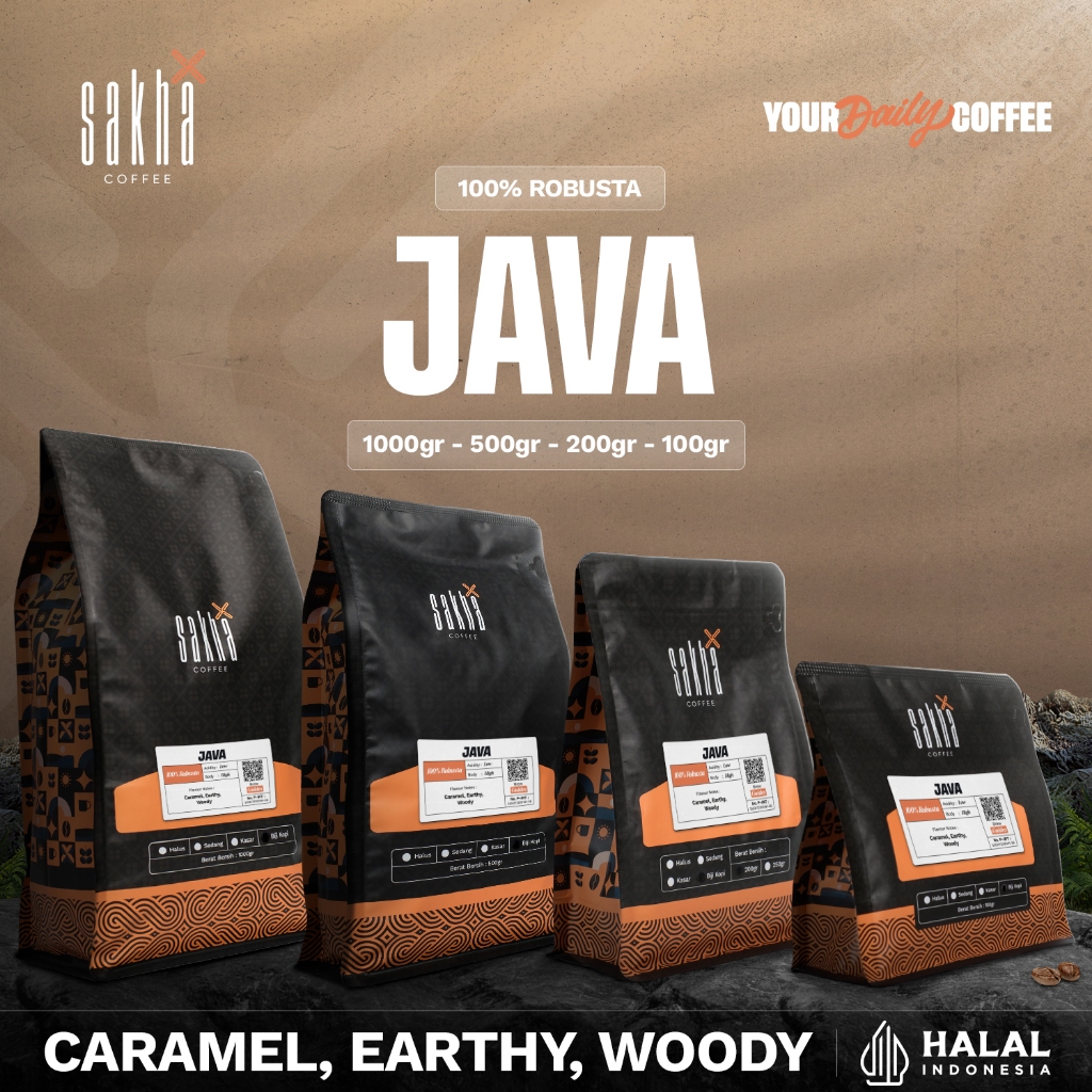 

Kopi Robusta Jawa Java Coffee Beans Espresso Roasted Bean Biji Bubuk
