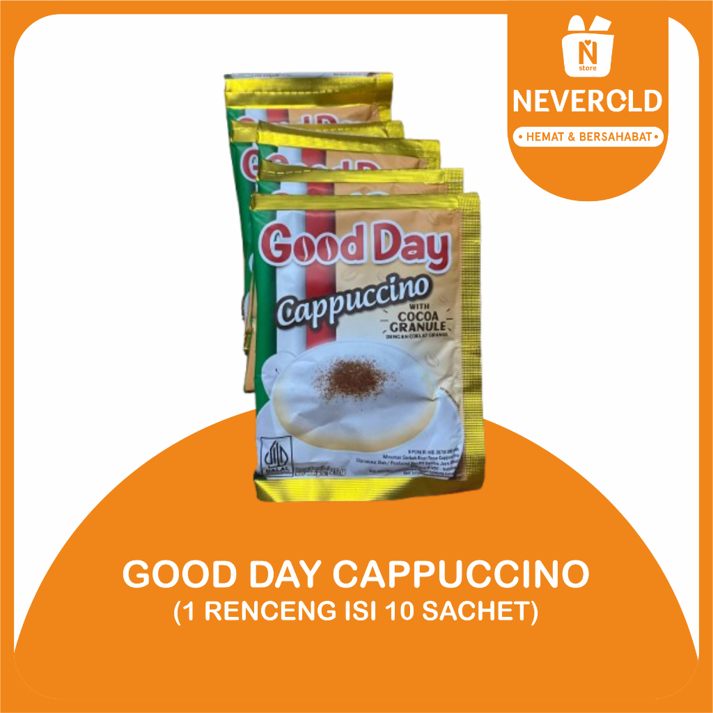 

Kopi Good Day Cappuccino Renceng (25gr x 10pcs)