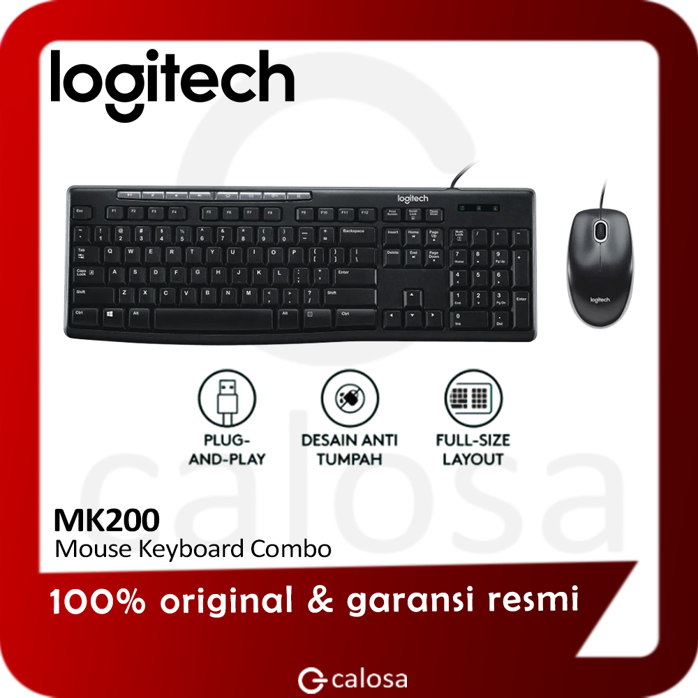 Logitech Keyboard Mouse Combo MK200 / MK-200 / MK 200