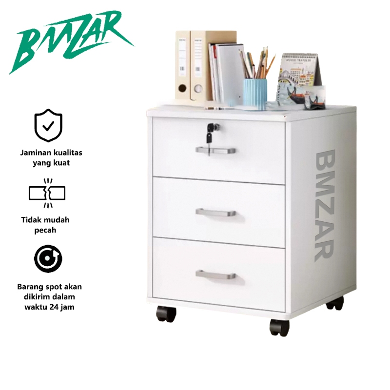 BMZAR Meja Nakas Minimalis Meja Samping Dengan roda Meja Nakas portable Beside table Meja Nakas Bed 