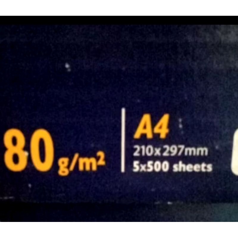 

HVS A4 80 gram PAPER ONE
