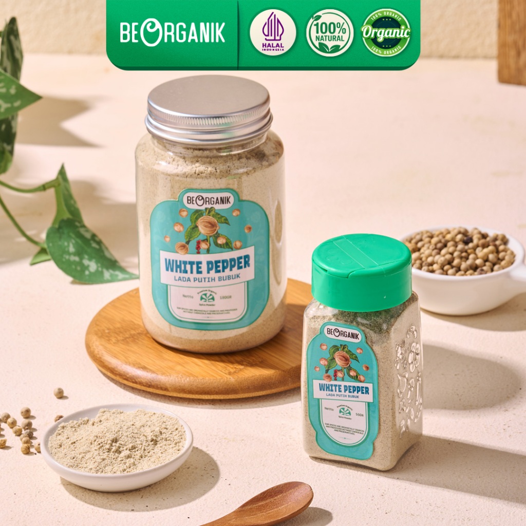 

Beorganik White Pepper / Lada Putih Bubuk / Merica