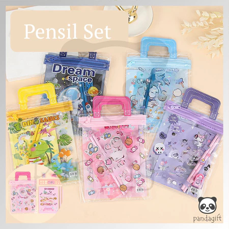 

Alat Tulis Set 6 in 1 Karakter Labubu Murah Lucu Pouch Set Stationery Hadiah Anak