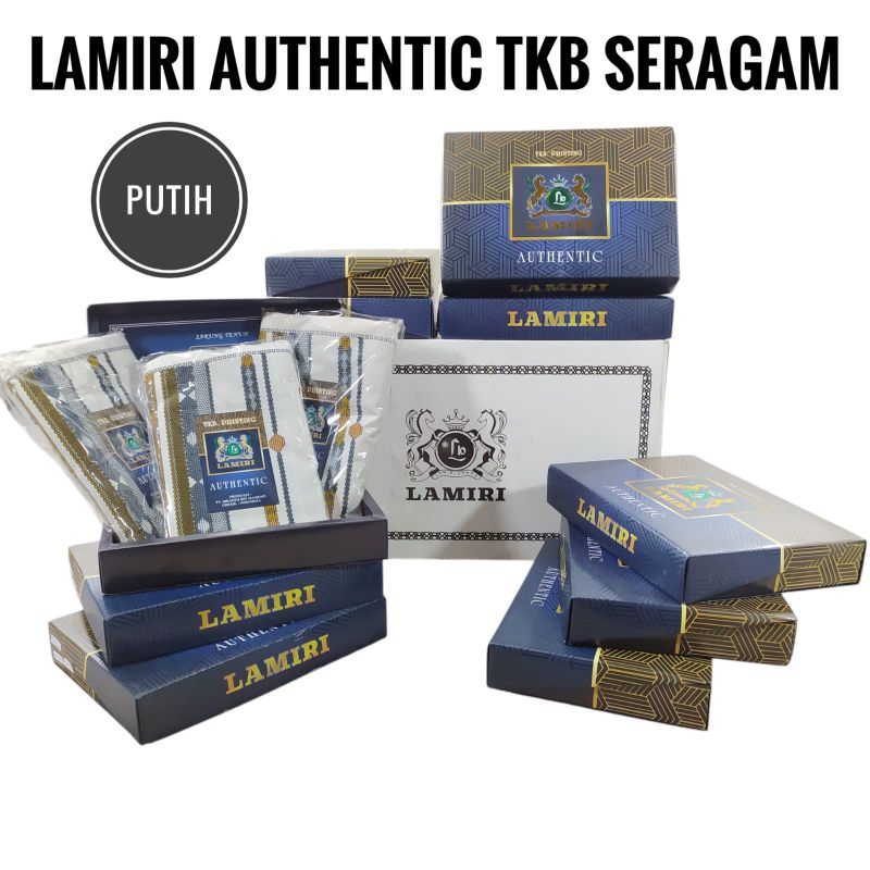 Sarung Lamiri Authentic TKB Seragam Putih Ecer Grosir SN