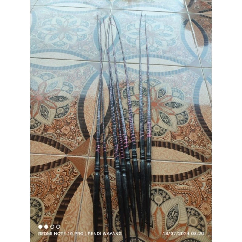 gapit wayang tanduk/sungu  kebo/kerbau hitam ukuran katongan