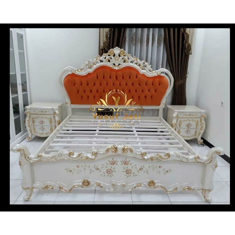 Dipan Tempat Tidur Mewah/Ranjang Tempat Tidur ( Kasur Busa Springbed)