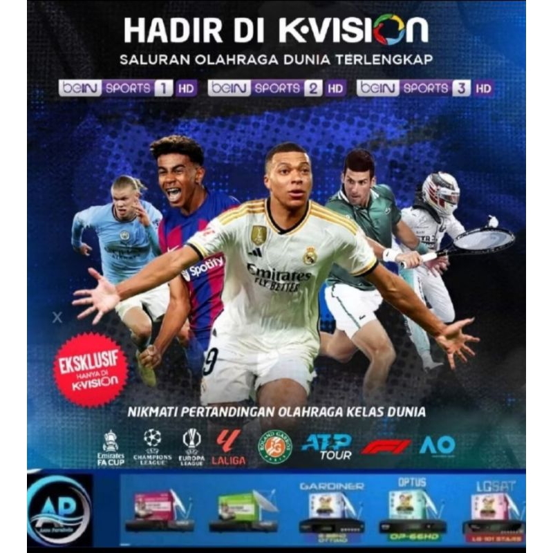 PAKET UCL BEIN SPORT K-VISION OPTUS GARDINER LG SAT